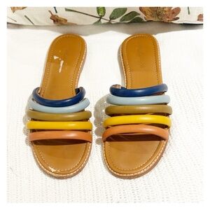 Madewell The Addie Slide Sandals multicolor size 8
